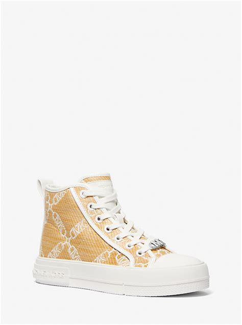 Evy Empire Logo Jacquard Straw High